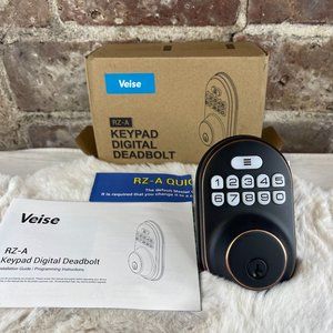 NIB Veise RZ-A Keypad Digital Deadbolt Keyless Entry Door Lock KB2206RZHR01621